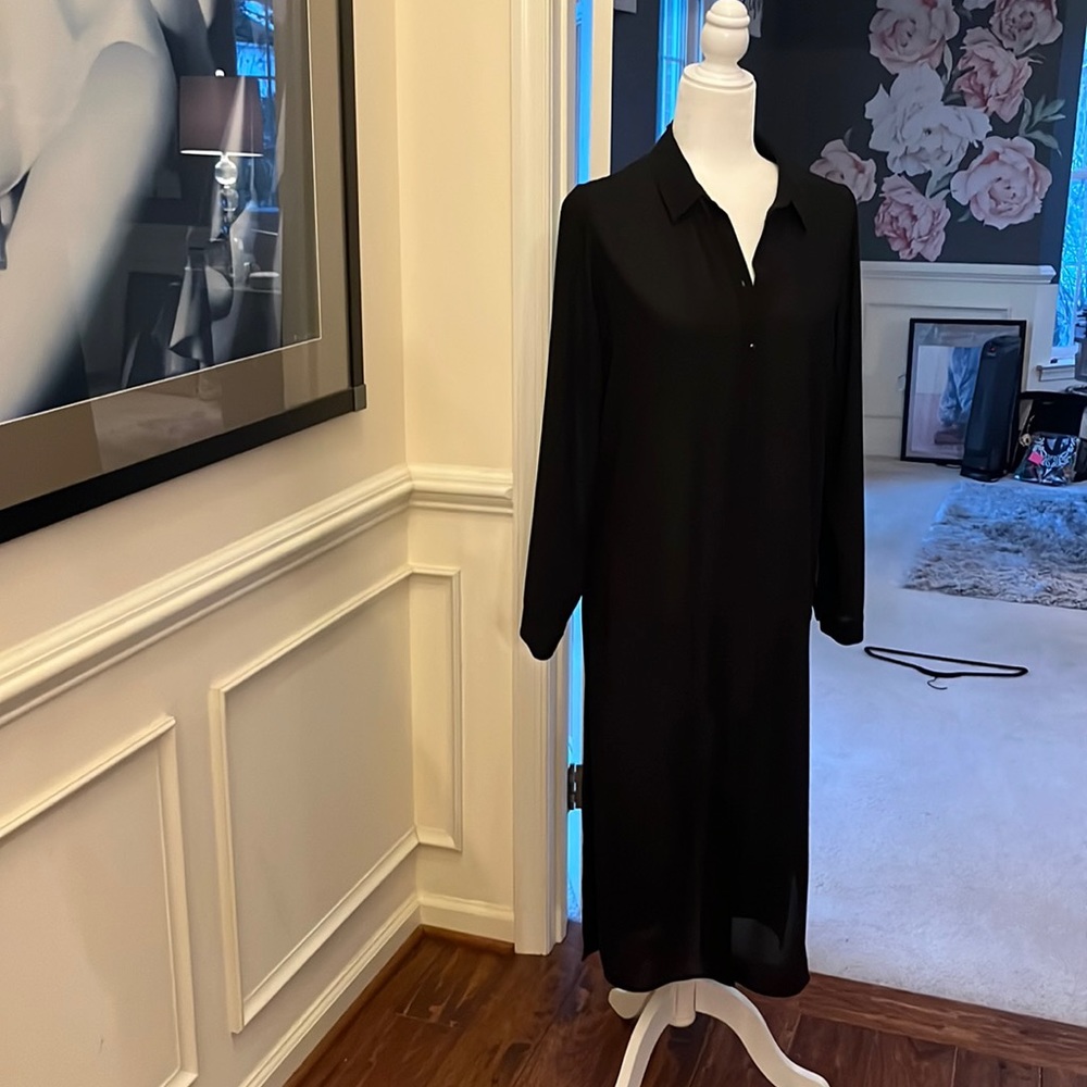 Long black blouse